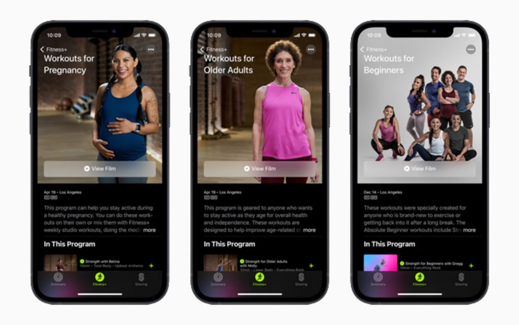 Apple Fitness+ is adding workouts for pregnant women and seniors